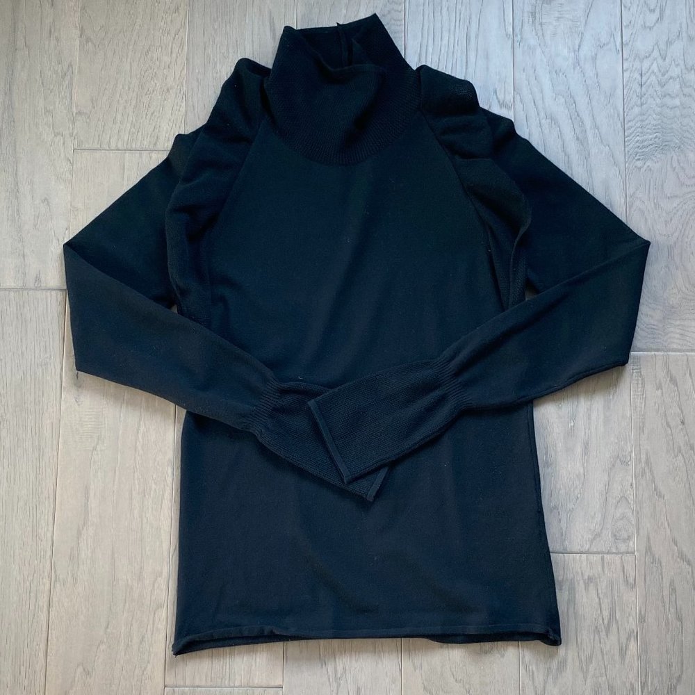 IRO Abou Ruffle Turtleneck Sweater Black